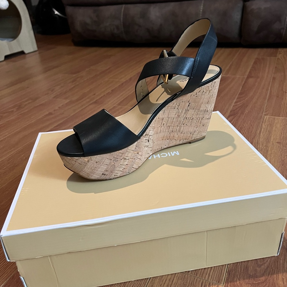 Michael Kors Summer Black Wedges